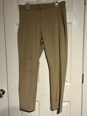 Fabletics Pants Mens 34x30 Khaki The Only Pant Stretch Golf Comfort Performance